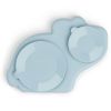 Assiette silicone avec ventouse Dotti Bleu  par Done by Deer