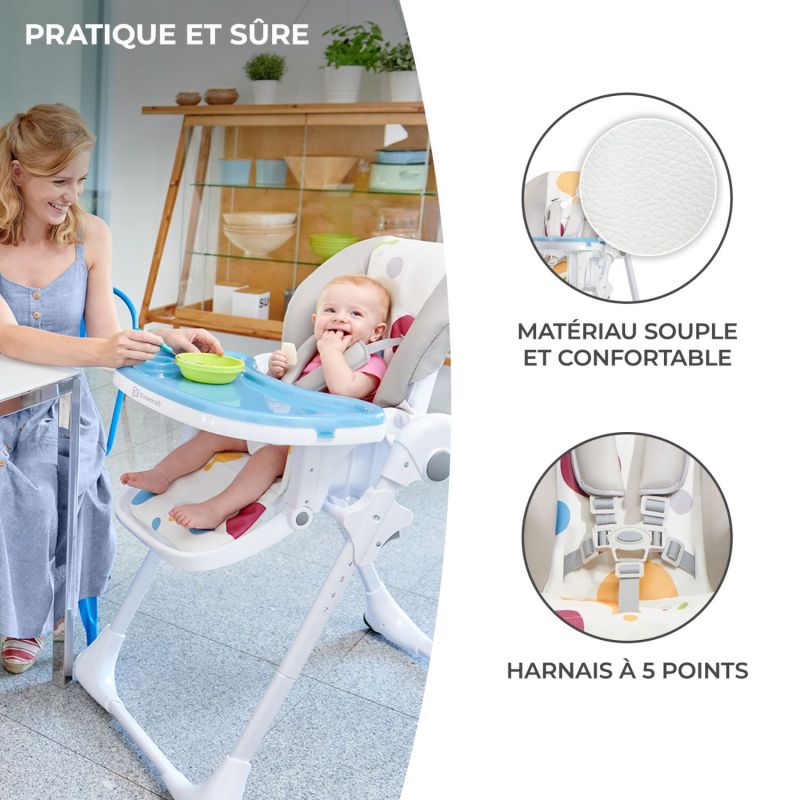 Chaise haute Yummy Multicolore Kinderkraft Produit 5