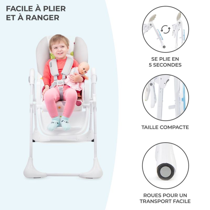 Chaise haute Yummy Multicolore Kinderkraft Produit 8