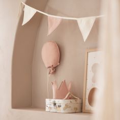 Guirlande de fanions Rose-Ivory (200 cm)