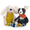 Peluche chien Pilou jaune Puce & Pilou (37 cm)  par Moulin Roty