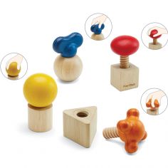 Lot de 4 écrous à visser - Plan Toys