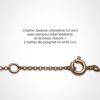 Bracelet sur chaîne LOVETREE personnalisable (or rose 750°)  par Mikado