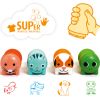 Lot De 20 Tampons Auto-encreurs Animaux Pour Enfants - Motifs Colorés - Pour Anniversaires, école, Activités Créatives