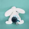 Peluche avec coffret lapin bleu-vert Happy Pop (25 cm)  par Doudou et Compagnie