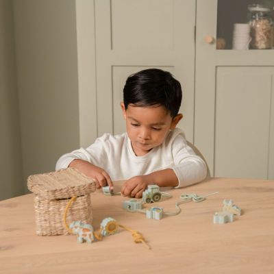 Perles en bois à lacer Little Farm