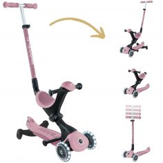 Trottinette Go up Deluxe Lights eco-logic 360° Framboise - Globber