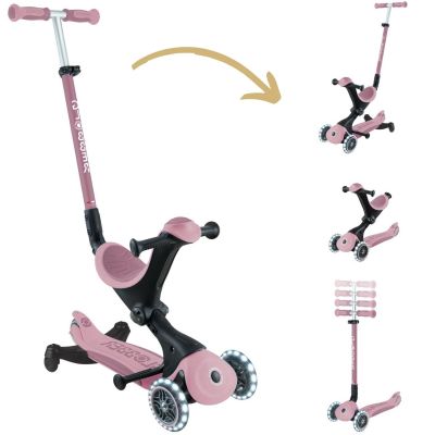 Trottinette Go up Deluxe Lights eco-logic 360° Framboise