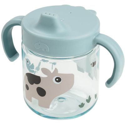Tasse à bec à 2 anses Tiny farm Bleu