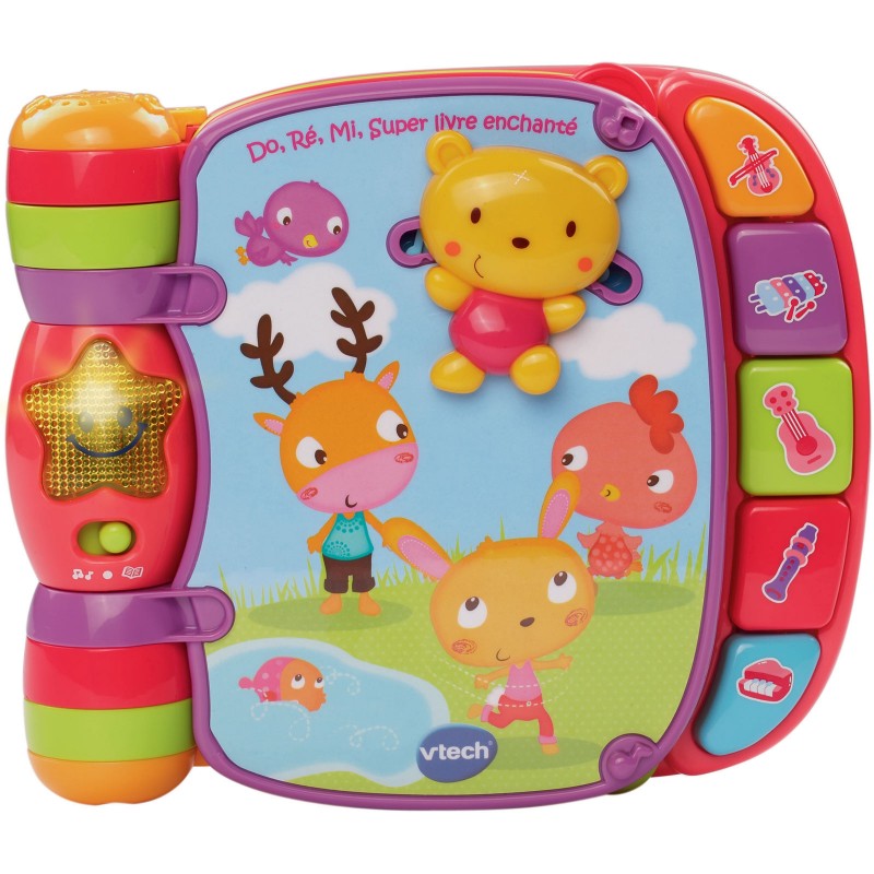 Livre musical Do Ré Mi enchanté rose VTech