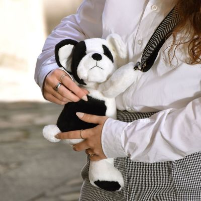 Sac bandoulière Chien black and white (30 cm)