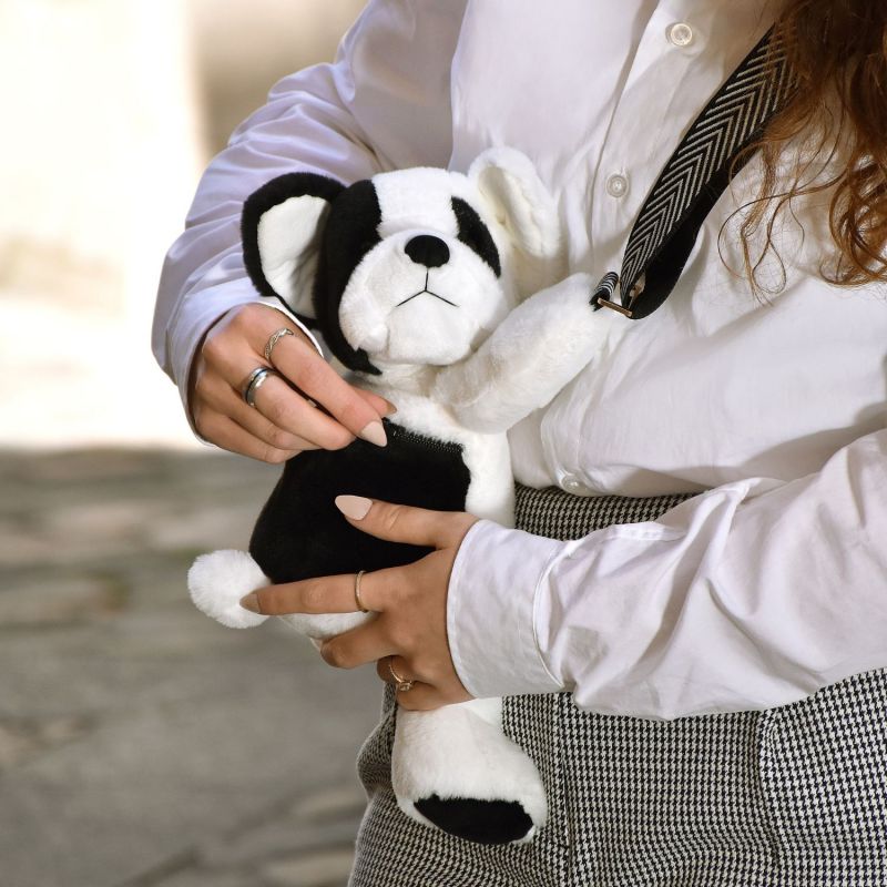 Sac bandoulière Chien black and white (30 cm) Doudou et Compagnie Ambiance 2