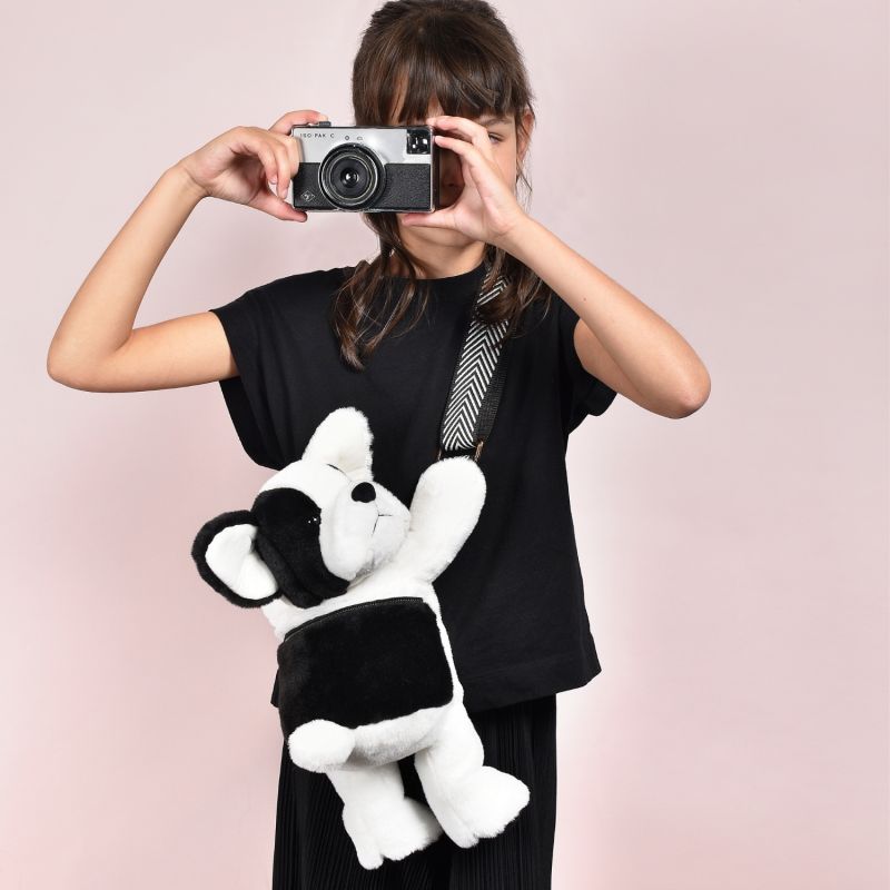 Sac bandoulière Chien black and white (30 cm) Doudou et Compagnie Ambiance 3