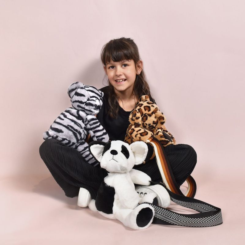 Sac bandoulière Chien black and white (30 cm) Doudou et Compagnie Ambiance 5