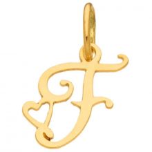 Pendentif initiale F (or jaune 750°)  par Berceau magique bijoux