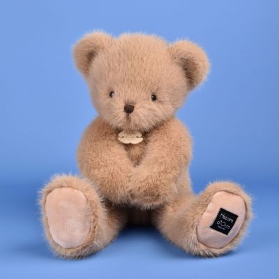 Peluche ours Clémentin Miel Amande (38 cm)