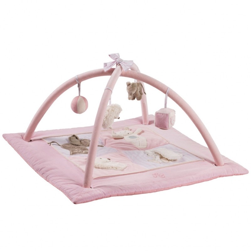 Tapis d'éveil rose (80 x 80 cm) Tartine et Chocolat