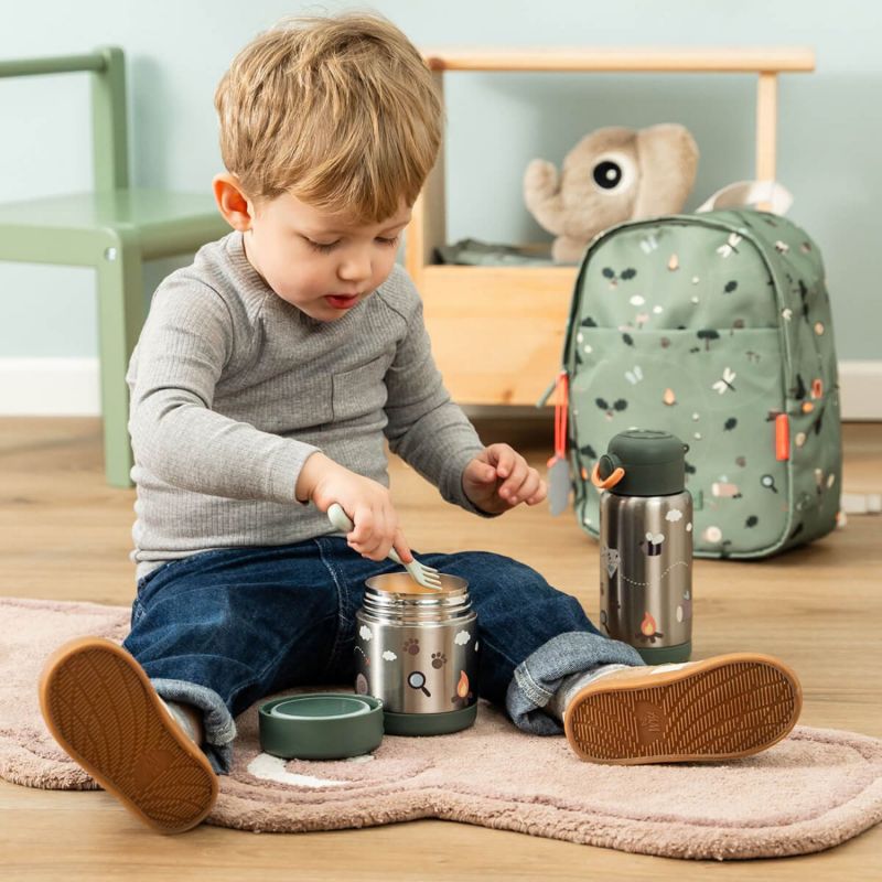 Gourde à paille isotherme Tiny trails Vert (340 ml) Done by Deer Ambiance 3