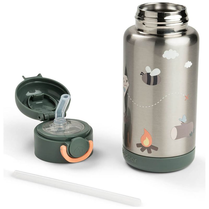 Gourde à paille isotherme Tiny trails Vert (340 ml) Done by Deer Produit 6