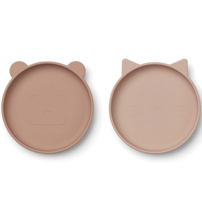 Lot de 2 assiettes en silicone Olivia rose mix Liewood