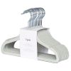 Lot de 15 cintres en velours écume - 3 sprouts