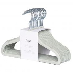 Lot de 15 cintres en velours écume - 3 sprouts