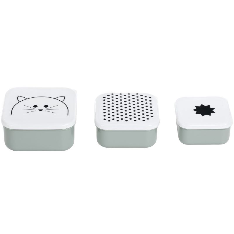 Lot de 3  boîtes à goûter Little Chums chat Lässig