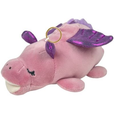 Porte-clé peluche Nemu Nemu Dragona le Dragon rose (18 cm) Trousselier