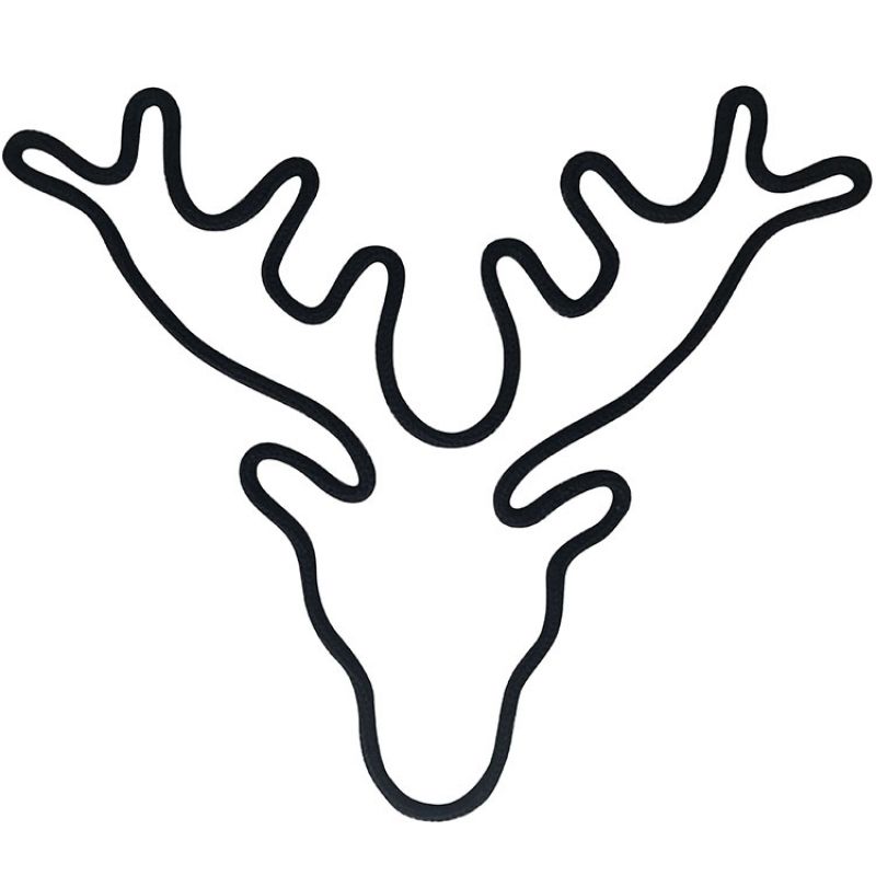 Déco murale cerf en tricotin (personnalisable) Charlie & June
