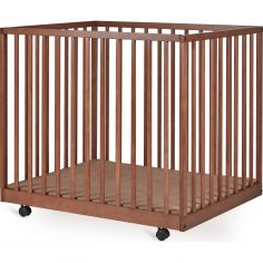 Parc Mori avec roulettes Chataigner (95 x 75 cm) - Quax