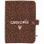 Variation Marron, noir du produit Protège carnet de santé Gaze Léopard Marron (personnalisable) de la marque Atelier Wagram