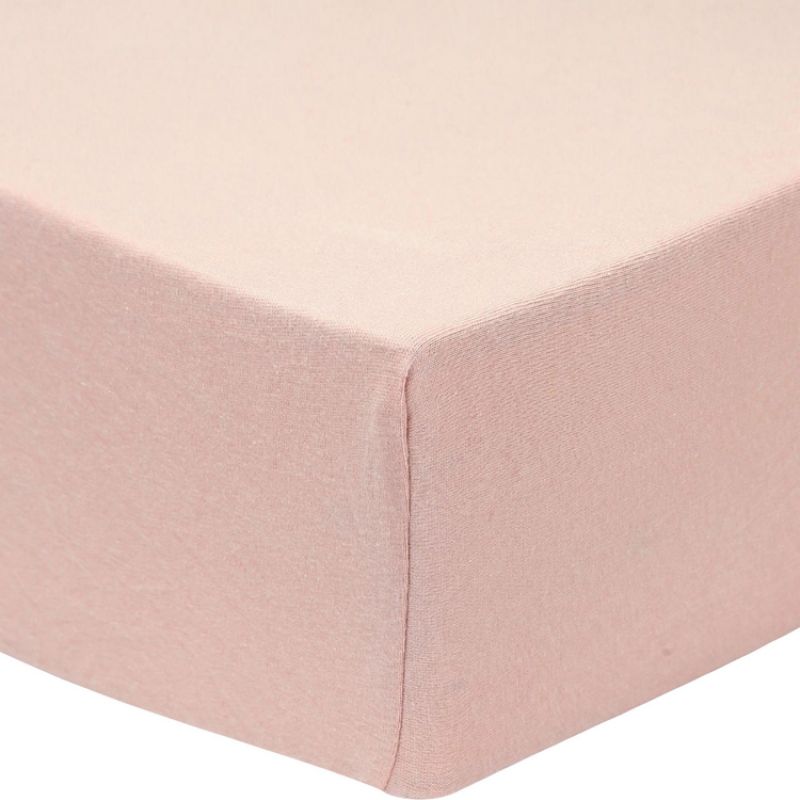 Drap housse en coton vieux rose (70 x 140 cm) Trois Kilos Sept Produit 1 grande taille