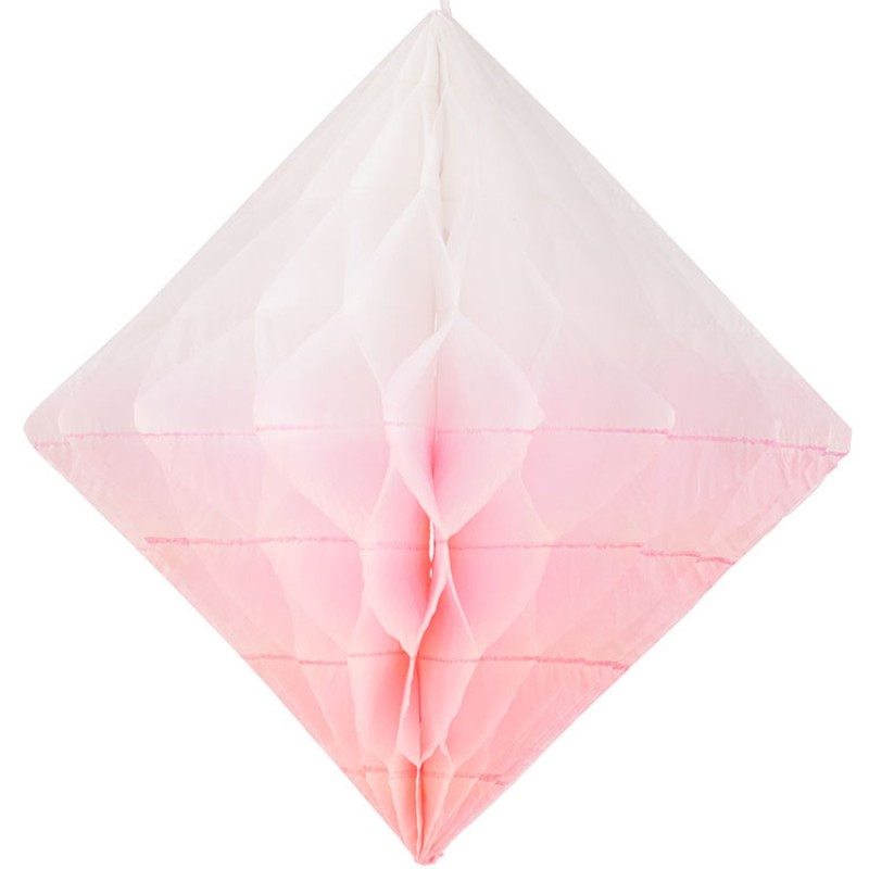 Losange en papier alvéolé rose My Little Day