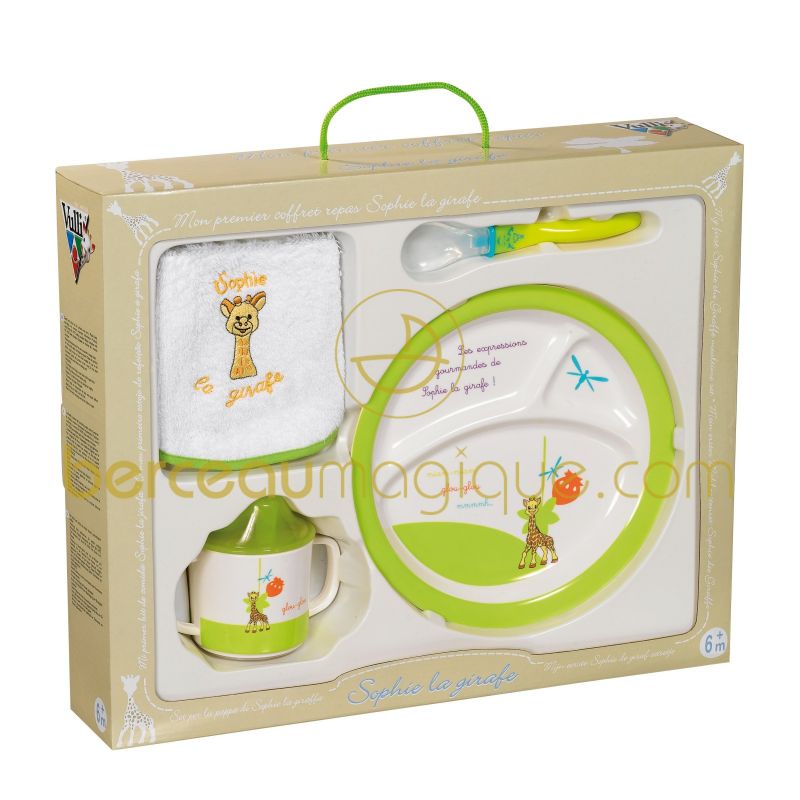 Mon premier coffret repas avec bavoir Sophie la girafe Sophie la girafe