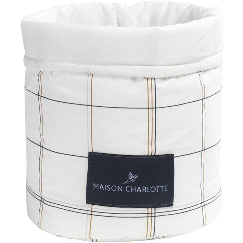 Panier de toilette Saint Honoré carreaux (19 x 15 cm) Maison Charlotte