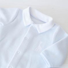 Pyjama en velours bleu Sophie la girafe (1 mois)