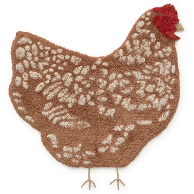 Tapis lavable Poulet (100 cm)  par Lorena Canals