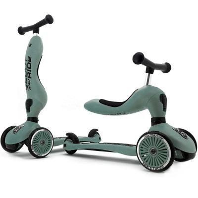 Porteur évolutif en trottinette Highwaykick 1 vert forêt - Reconditionné Scoot And Ride