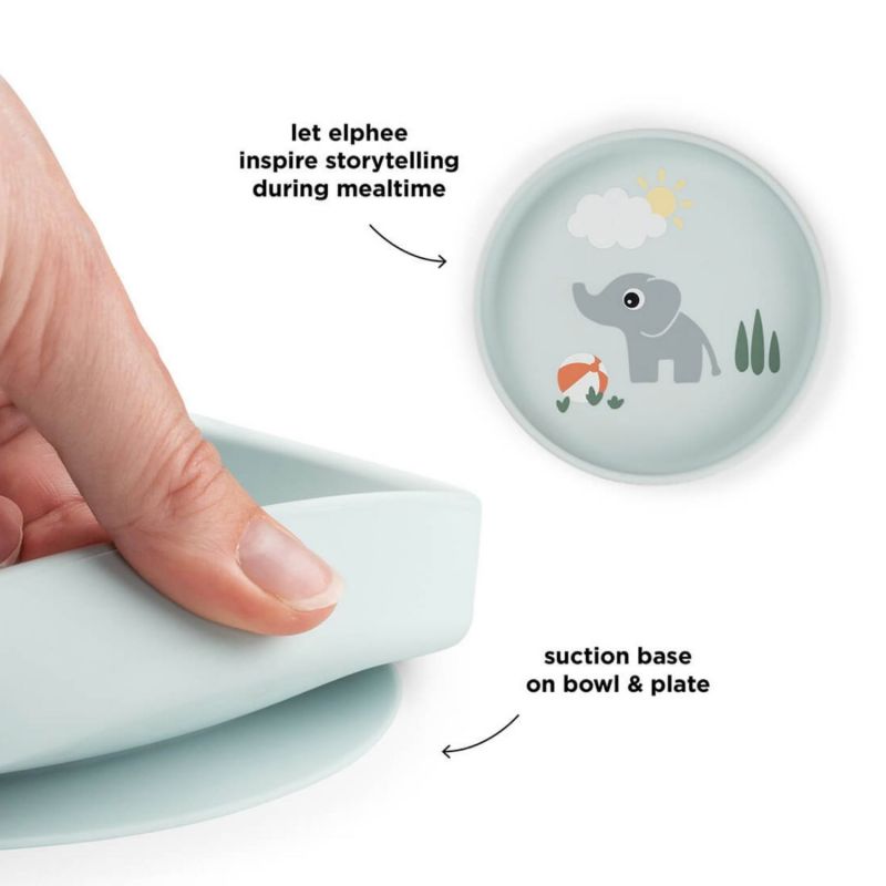 Assiette ventouse en silicone Playground Bleu Done by Deer Produit 3