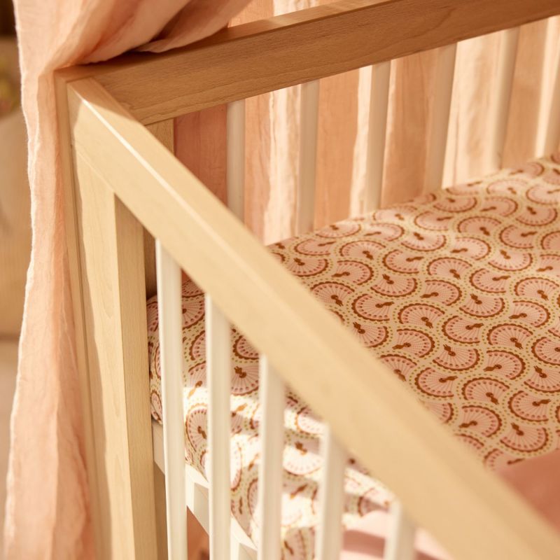 Drap housse en jersey Soft Plumes (60 x 120 cm) Jollein Ambiance 5