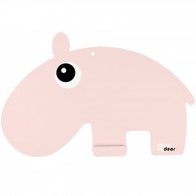 Tableau à craie Ozzo l'hippo rose  par Done by Deer
