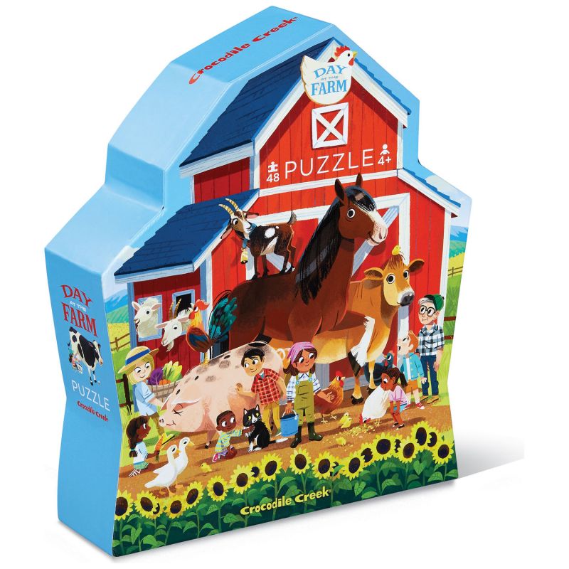 Puzzle Une journée à la ferme (48 pièces) Crocodile Creek Packaging 1