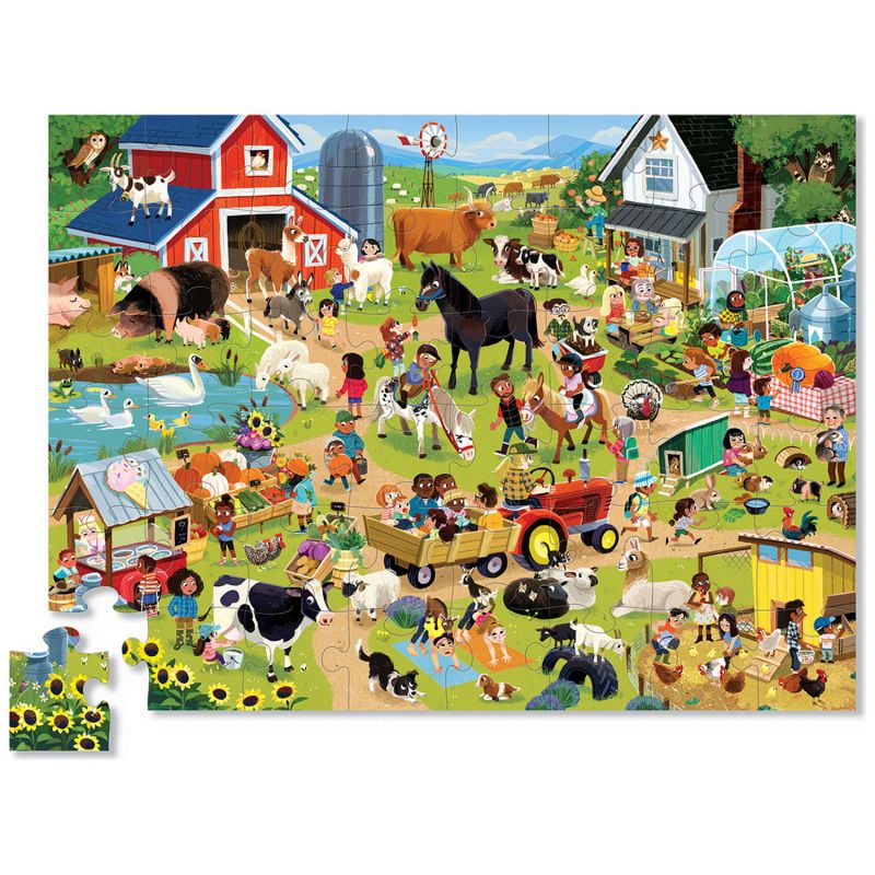 Puzzle Une journée à la ferme (48 pièces) Crocodile Creek Produit 2