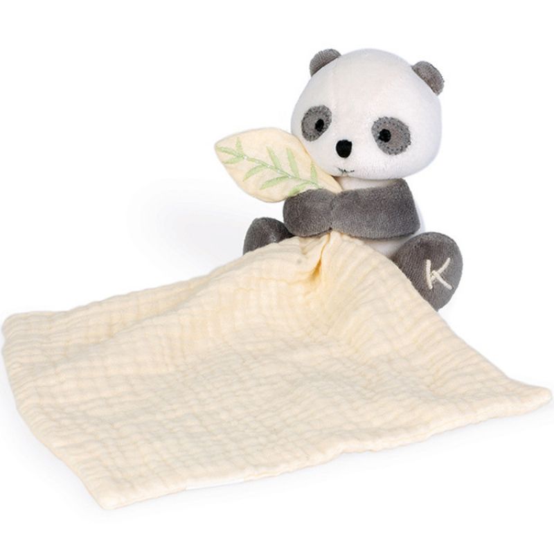 Doudou plat en coton bio Panda WWF Kaloo