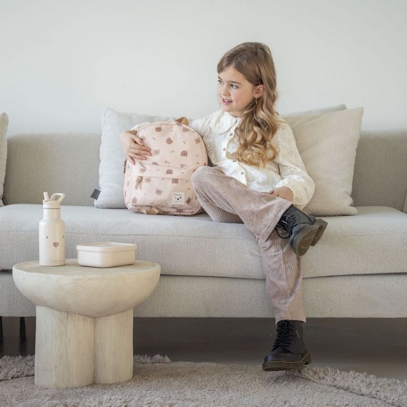 Sac à dos enfant Little Story Oursons beige (31 cm) Kidzroom Ambiance 2