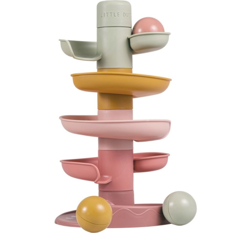 Toboggan spirale rose Little Dutch