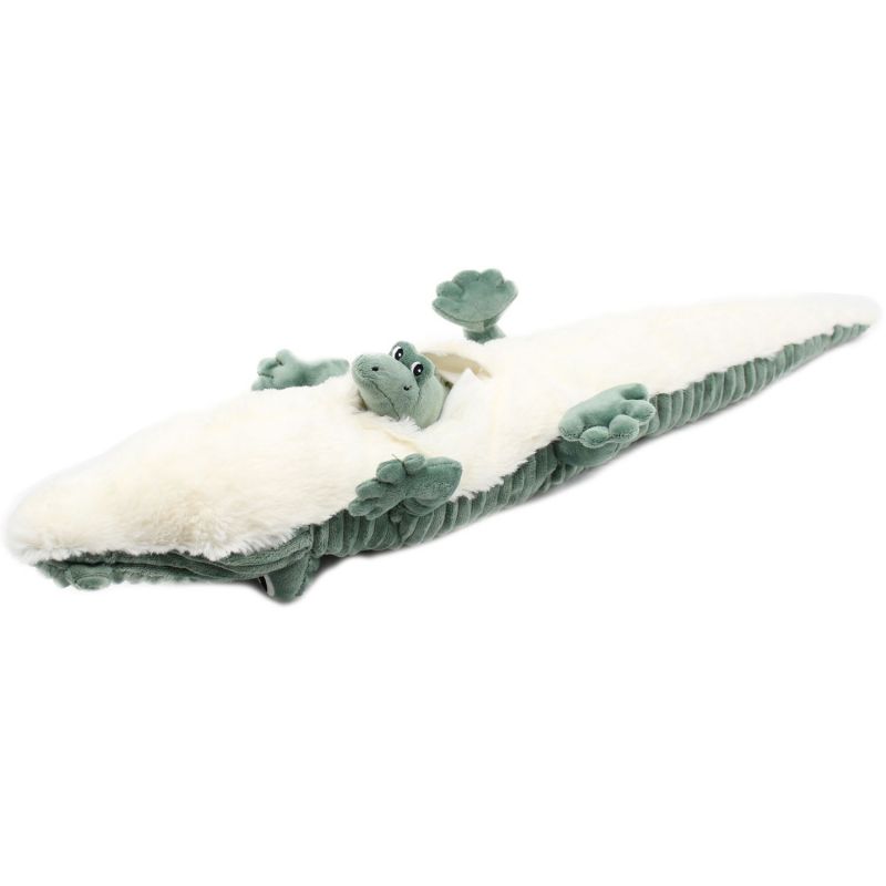 Peluche Croketou le crocodile maman et bébé Vert (57 cm) Les Déglingos Produit 5