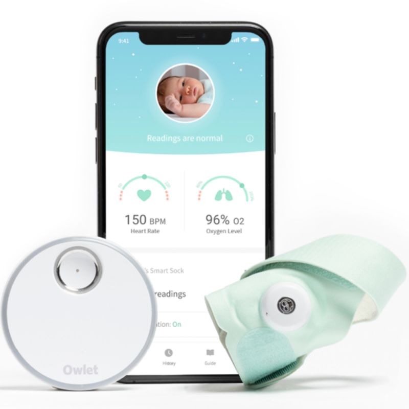 Owlet Smart Sock 3 mint (0-18 mois) Owlet Produit 4