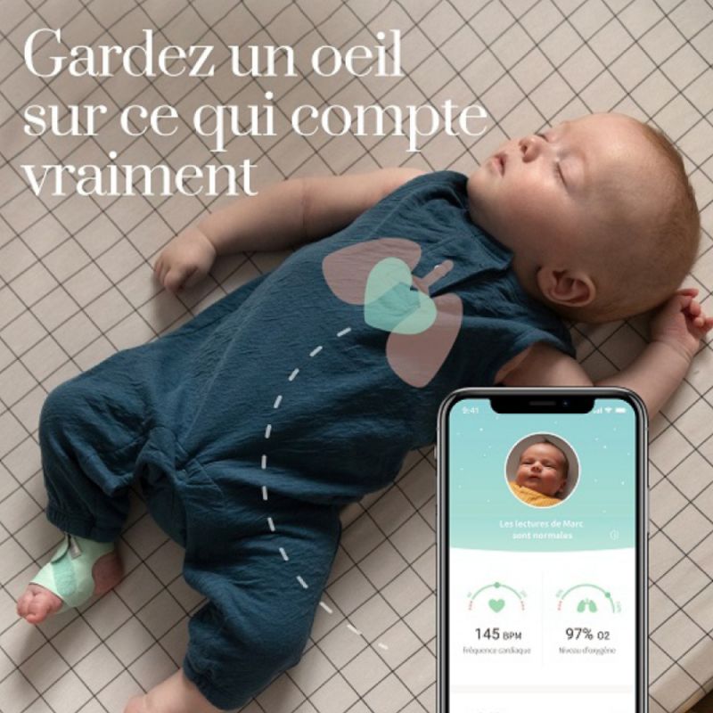 Owlet Smart Sock 3 mint (0-18 mois) Owlet Produit 5