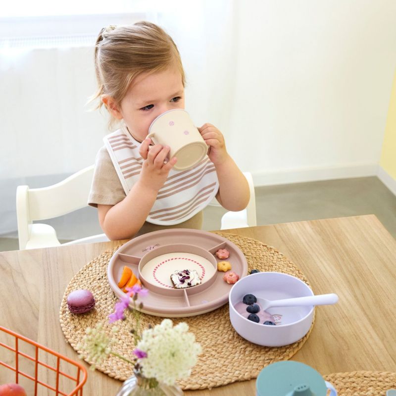 Lot de 5 bavoirs coton bio Tiny Team Chat Lässig Ambiance 2